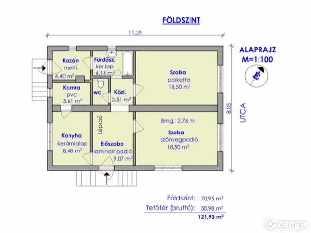 Eladó ház Szentes, Felsőpárt 121 nm
