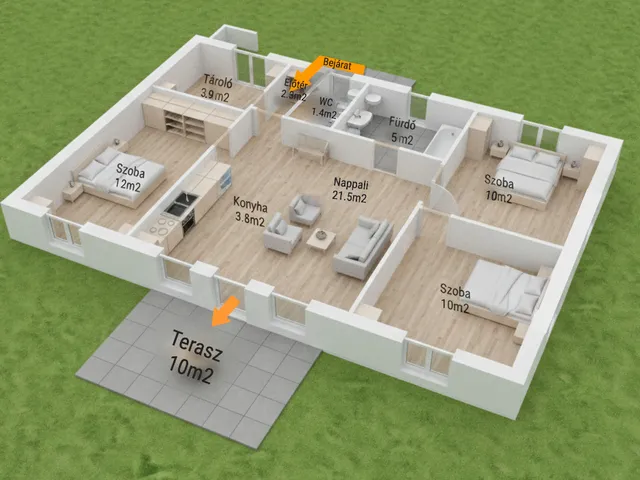 Eladó ház Tököl 75 nm