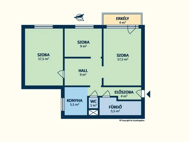 Eladó lakás Budapest IV. kerület, Újpest, Kassai utca 71 nm