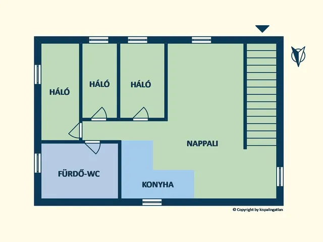 Kiadó lakás Budapest XV. kerület, Rákospalota, Oroszlán utca 68 nm