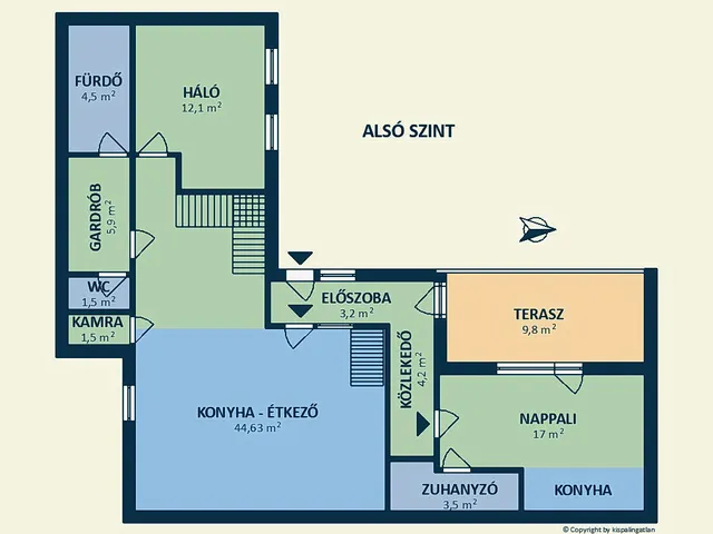 Eladó lakás Budapest VI. kerület, Nagykörúton kívüli terület, Eötvös utca 150 nm