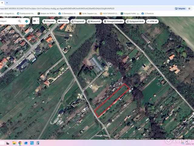 Eladó mezőgazdasági ingatlan Oroszlány 3700 nm