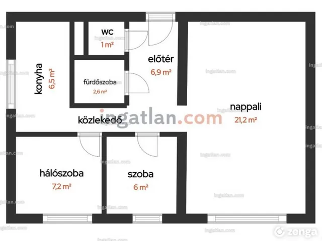 Eladó lakás Budapest XVII. kerület, Rákoskeresztúr 51 nm