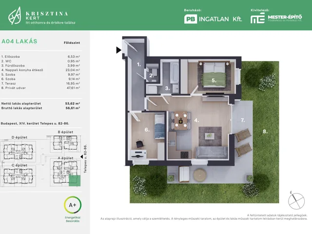 Eladó lakás Budapest XIV. kerület 54 nm