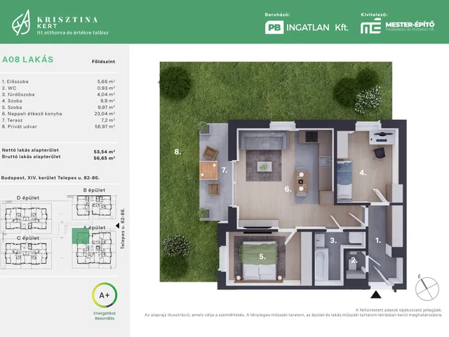 Eladó lakás Budapest XIV. kerület 54 nm