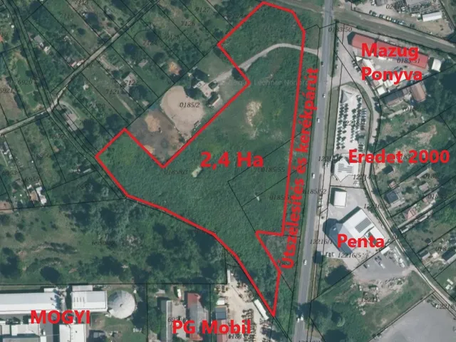 Eladó telek Baja 24000 nm