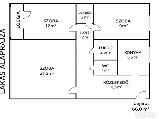 Eladó lakás Budapest XIII. kerület, Angyalföld 66 nm