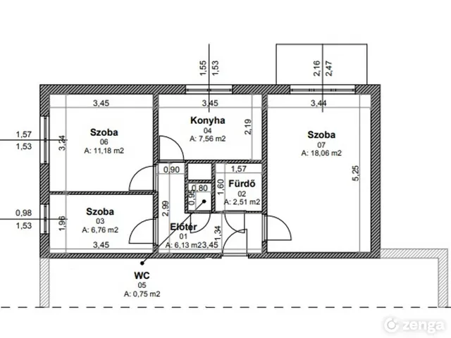 Eladó lakás Székesfehérvár, Víziváros 52 nm