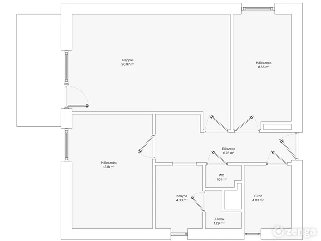 Eladó lakás Zalaegerszeg, Kertváros 56 nm