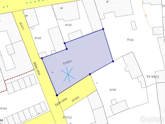Eladó telek Debrecen, Mesterfalva 592 nm