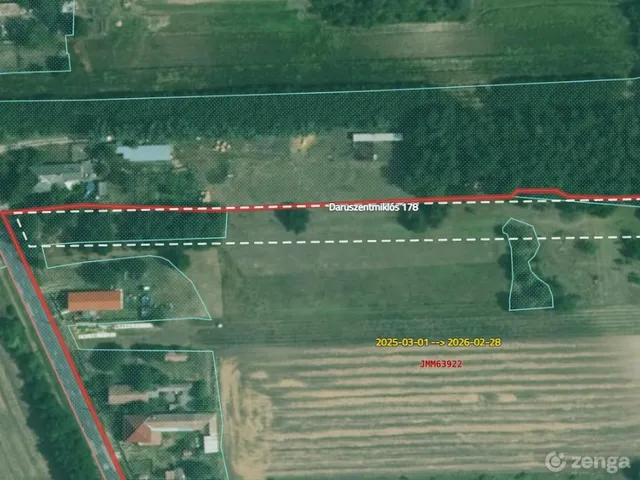 Eladó telek Daruszentmiklós 3906 nm