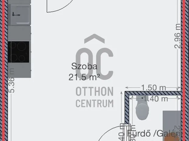 Eladó lakás Budapest VII. kerület, Ligetváros 24 nm