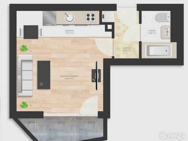 Eladó lakás Budapest IX. kerület, Rehabilitációs terület IX. ker. 29 nm