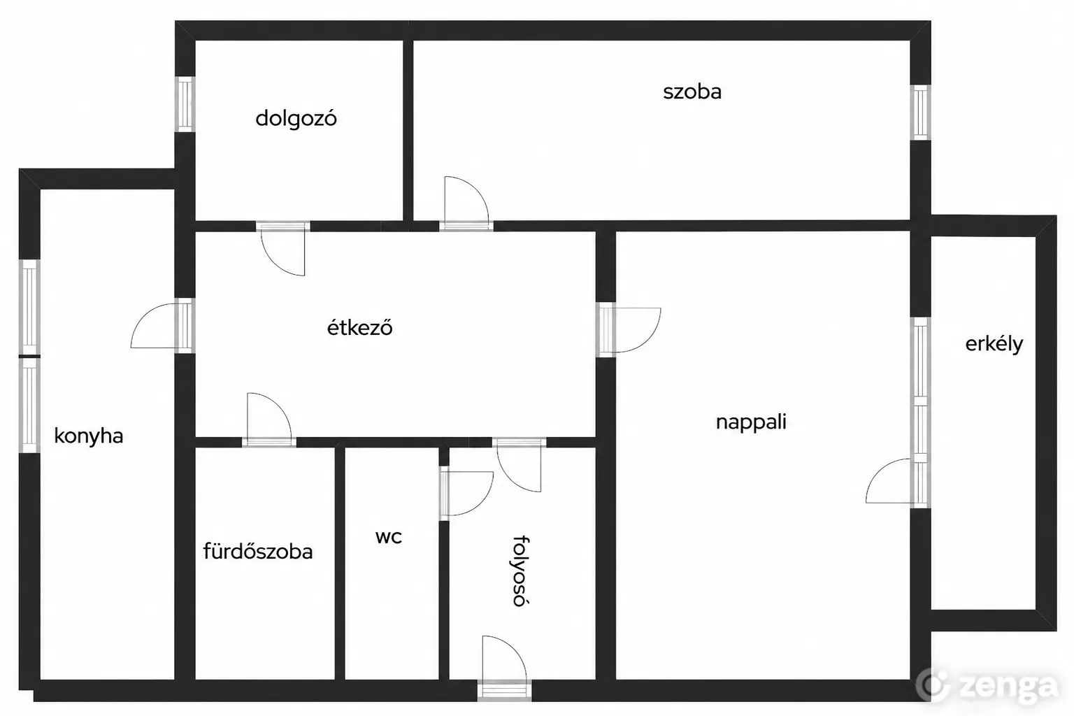 2-soban stan, 66 m²