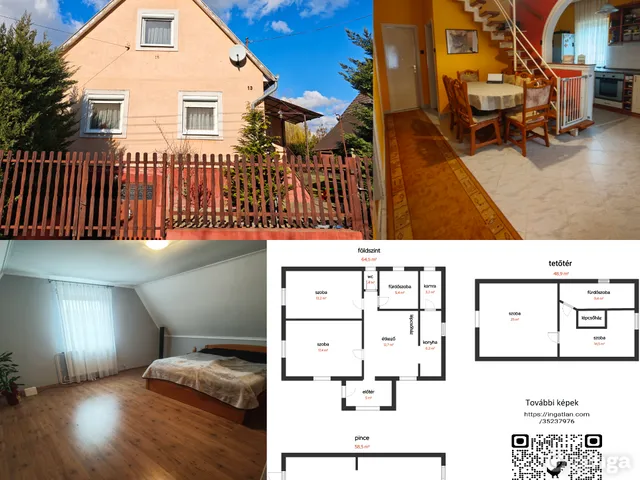 Eladó ház Kecskemét, Hetényegyháza 113 nm