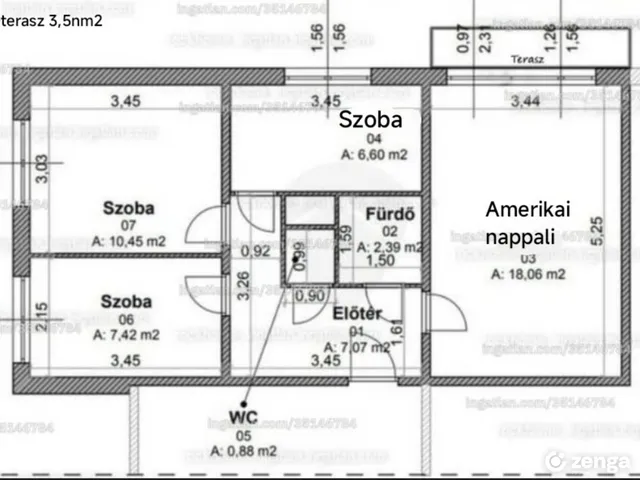 Eladó lakás Tatabánya, Dózsakert, Réti utca 87  55 nm