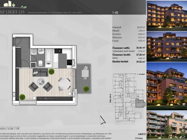 Eladó lakás Budapest XIII. kerület 37 nm