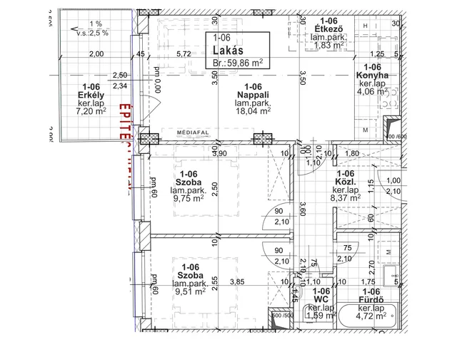 Eladó lakás Budapest XIII. kerület 60 nm