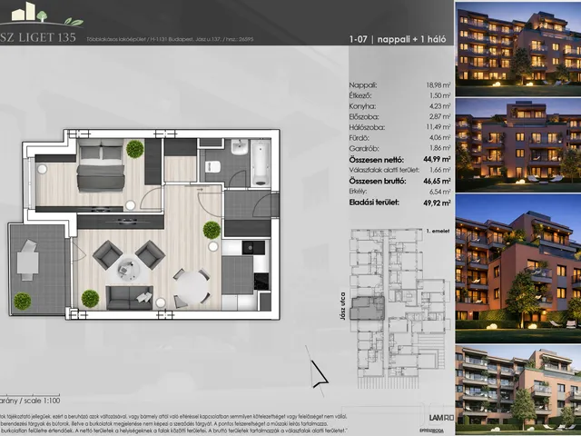 Eladó lakás Budapest XIII. kerület 47 nm