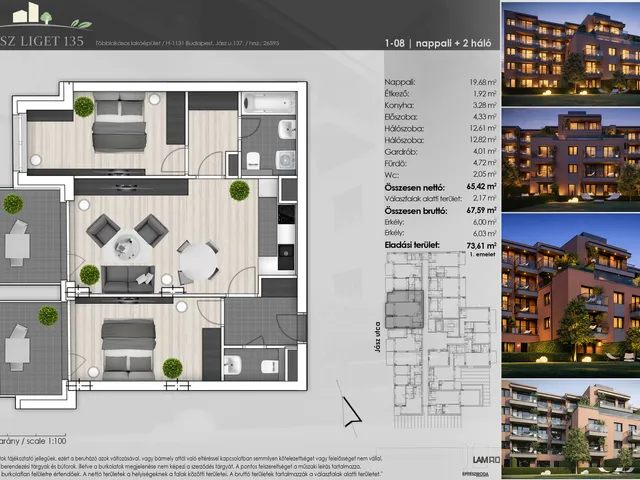 Eladó lakás Budapest XIII. kerület 68 nm