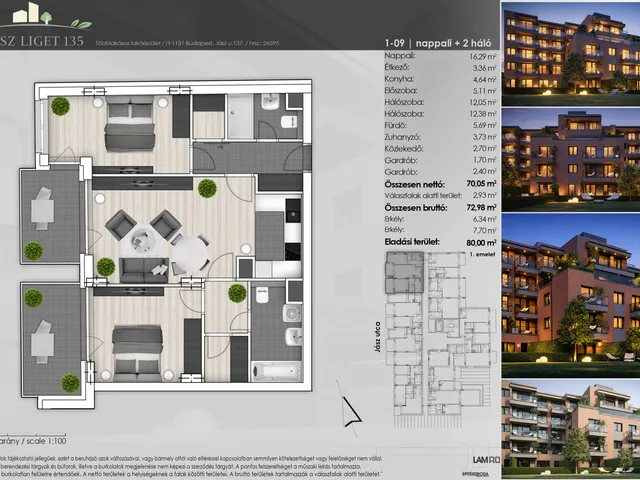 Eladó lakás Budapest XIII. kerület 73 nm