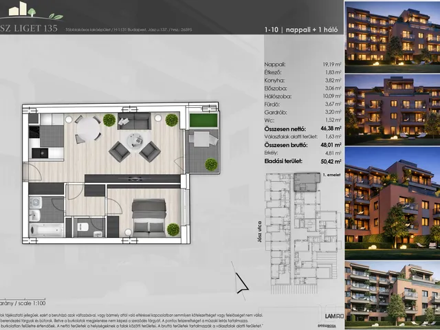 Eladó lakás Budapest XIII. kerület 48 nm