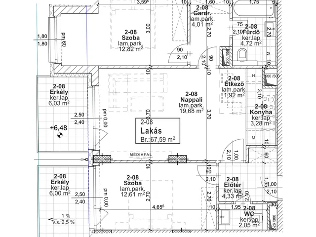 Eladó lakás Budapest XIII. kerület 68 nm