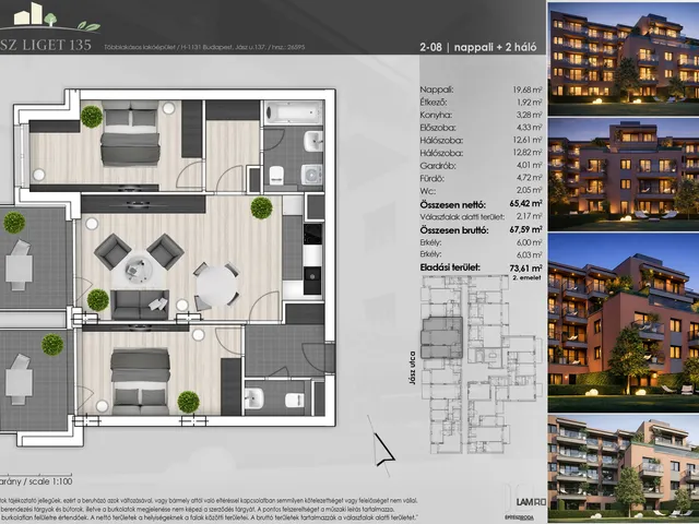 Eladó lakás Budapest XIII. kerület 68 nm
