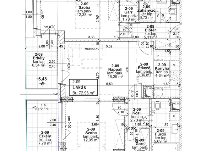 Eladó lakás Budapest XIII. kerület 73 nm