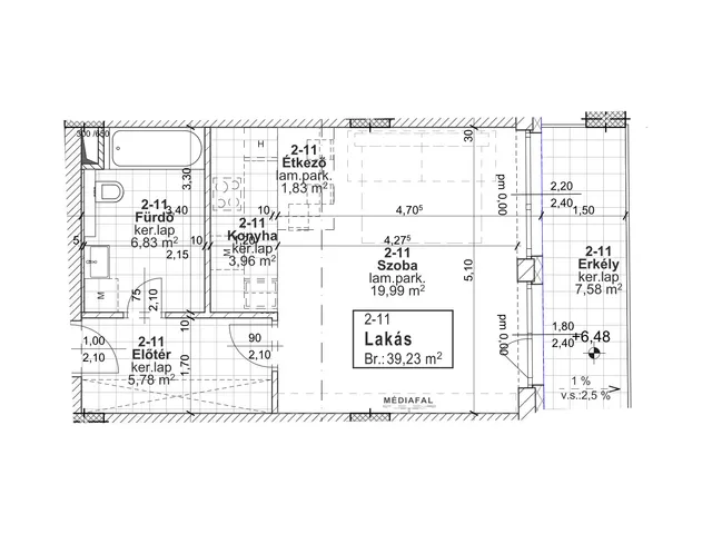 Eladó lakás Budapest XIII. kerület 39 nm
