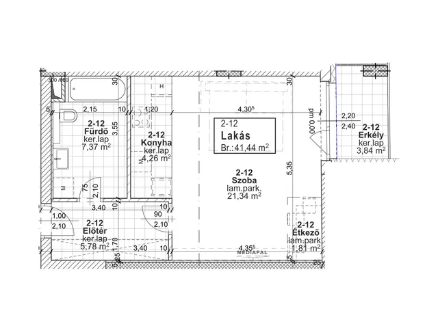Eladó lakás Budapest XIII. kerület 41 nm