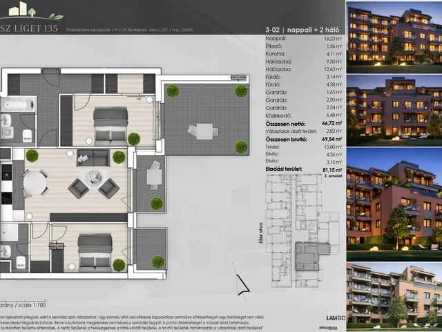 Eladó lakás Budapest XIII. kerület 70 nm