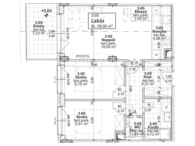 Eladó lakás Budapest XIII. kerület 60 nm