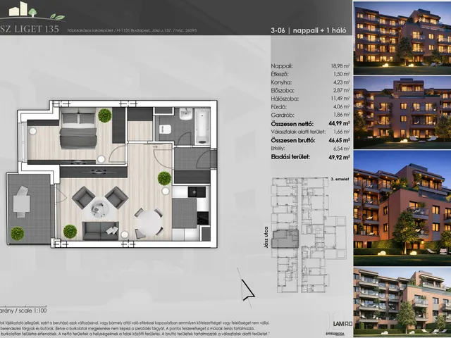 Eladó lakás Budapest XIII. kerület 47 nm