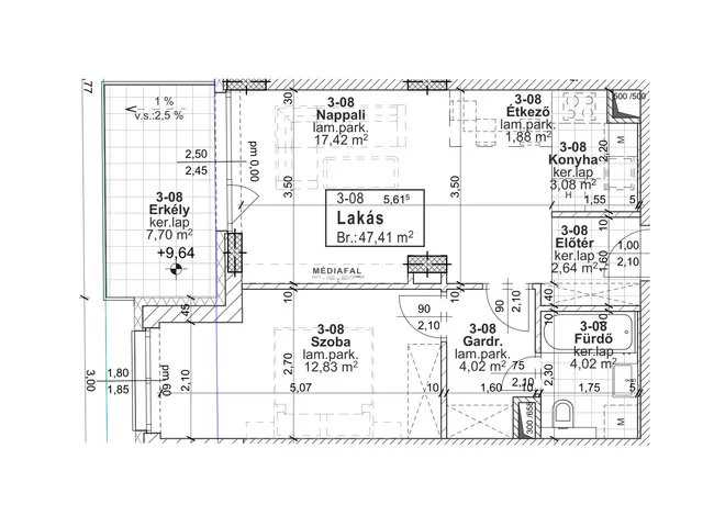 Eladó lakás Budapest XIII. kerület 47 nm