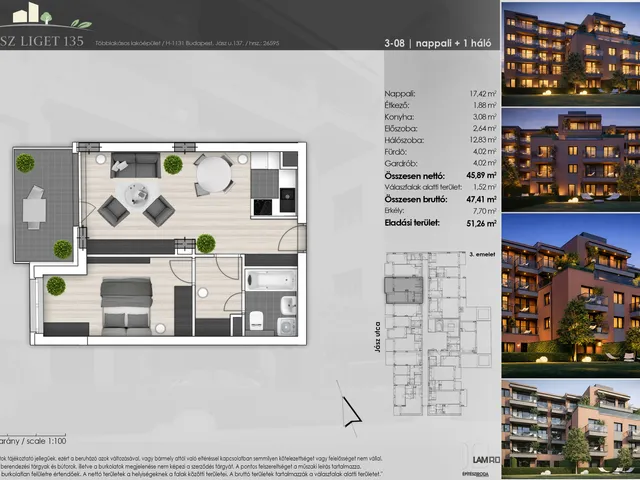 Eladó lakás Budapest XIII. kerület 47 nm