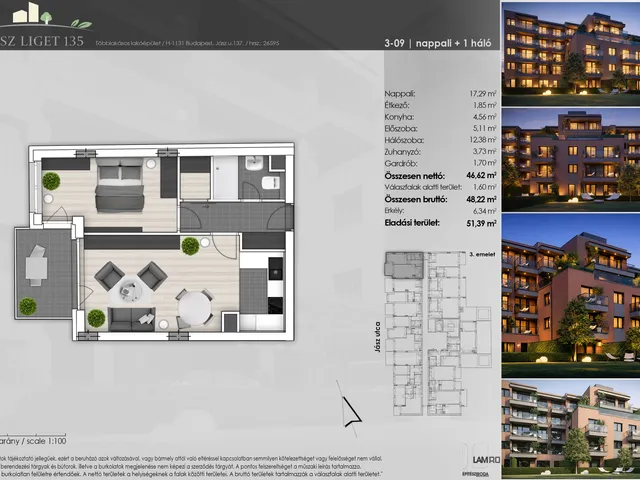 Eladó lakás Budapest XIII. kerület 48 nm