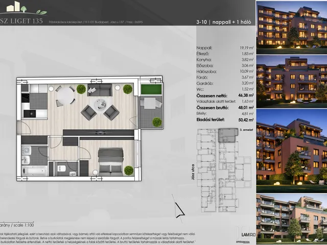 Eladó lakás Budapest XIII. kerület 48 nm