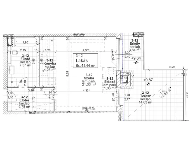 Eladó lakás Budapest XIII. kerület 41 nm