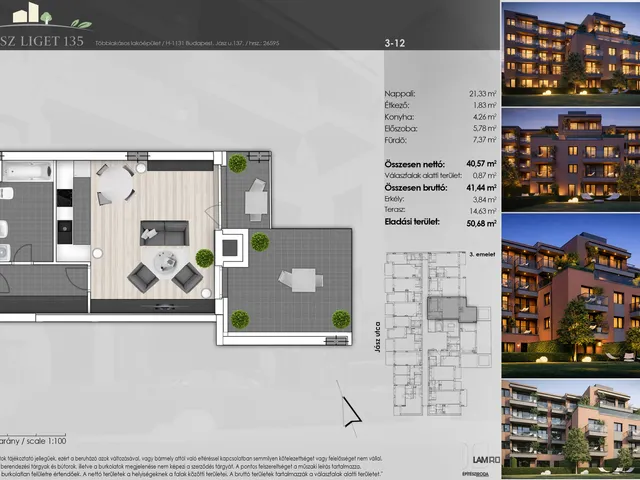 Eladó lakás Budapest XIII. kerület 41 nm