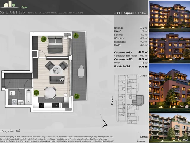 Eladó lakás Budapest XIII. kerület 42 nm