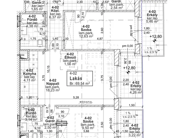Eladó lakás Budapest XIII. kerület 70 nm