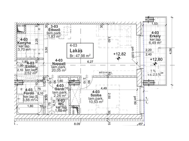 Eladó lakás Budapest XIII. kerület 48 nm