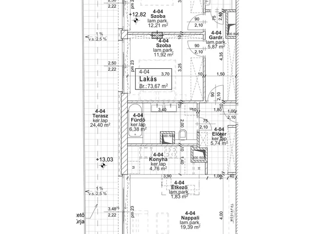 Eladó lakás Budapest XIII. kerület 74 nm