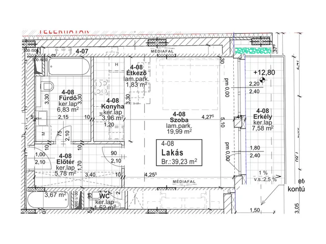 Eladó lakás Budapest XIII. kerület 39 nm