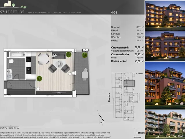 Eladó lakás Budapest XIII. kerület 39 nm