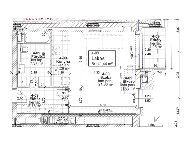 Eladó lakás Budapest XIII. kerület 41 nm