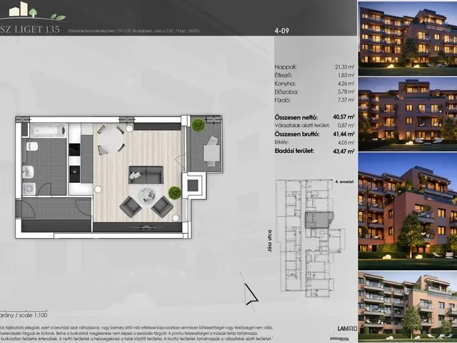 Eladó lakás Budapest XIII. kerület 41 nm