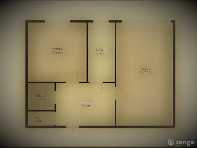 Eladó lakás Budapest III. kerület, Békásmegyer 51 nm