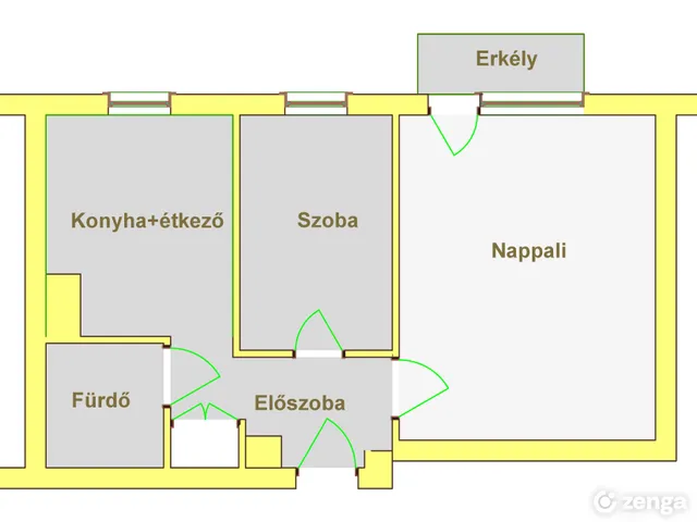 Kiadó lakás Szeged, Belváros, Brüsszeli körút 18 45 nm